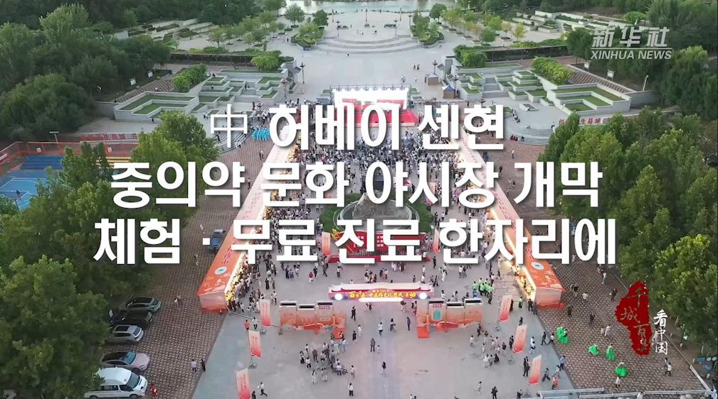 中 허베이 셴현, 중의약 문화 야시장 개막...체험·무료 진료 한자리에
