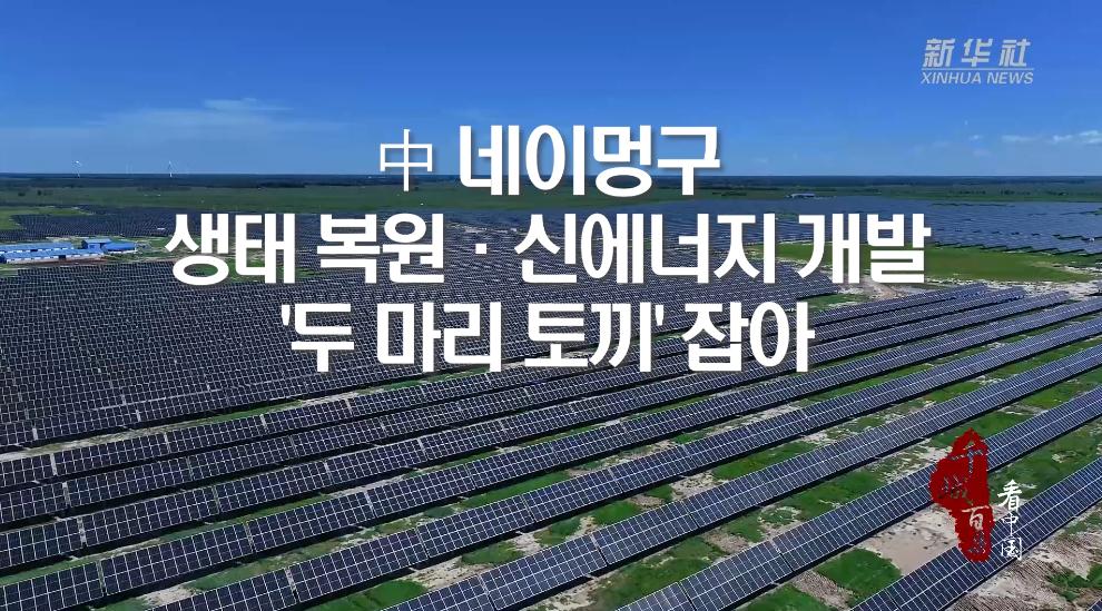 中 네이멍구, 생태 복원·신에너지 개발 '두 마리 토끼' 잡아