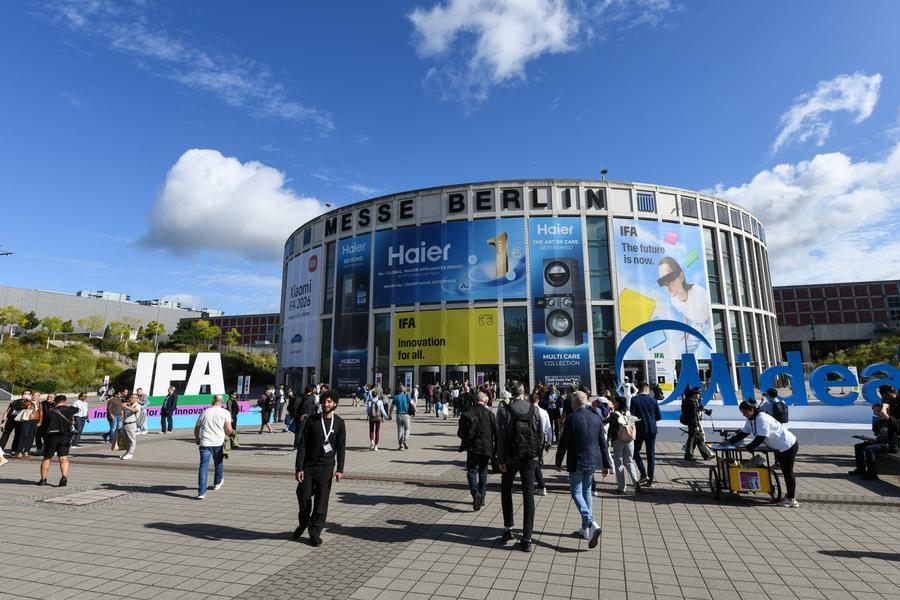 지난 5일 '베를린 국제 가전 박람회(IFA) 2026' 전시장 입구. (사진/신화통신)